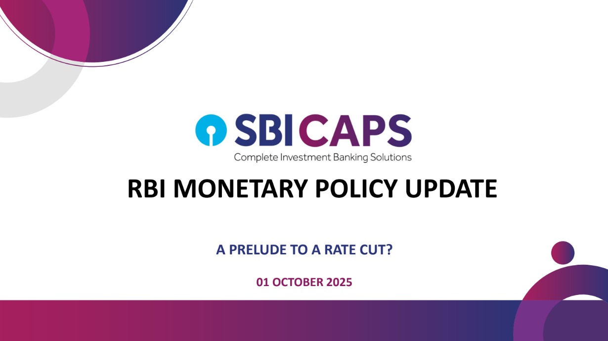 RBI Holds Rates Steady but Signals Easing Ahead: SBI Capital Markets Report